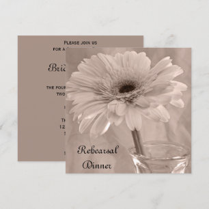 Convites Janto de Ensaio de Casamento Daisy, Rosa-Rosa-Páli