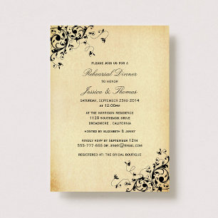 Convites Janto de Ensaio de Casamento de Antilos Elegantes