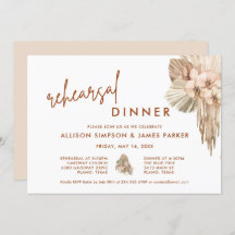 Janto de Ensaio de Casamento de Boho de Pampas Gra