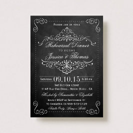 Convites Janto de Ensaio de Casamento de Chalkboard em orna