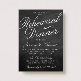 Convites Janto de Ensaio de Casamento de Chalkboard em rico