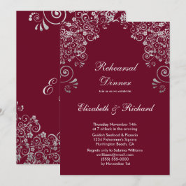 Convites Janto de Ensaio de Casamento de Cinzas Silver Burg