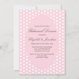 Convites Janto de Ensaio de Casamento de Corações Rosa