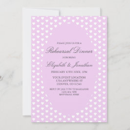 Convites Janto de Ensaio de Casamento de Corações Roxos