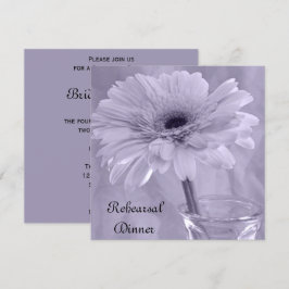 Convites Janto de ensaio de Casamento de Daisy Purple Light