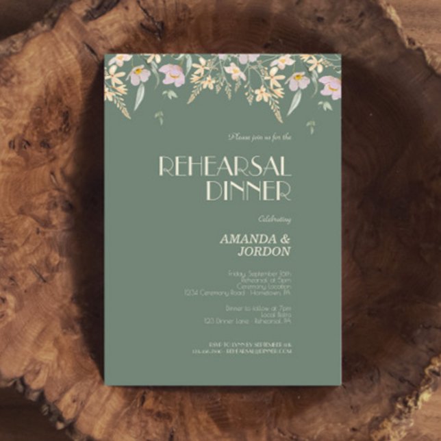 Convites Janto de Ensaio de Casamento de Deco de Selvagem (Criador carregado)