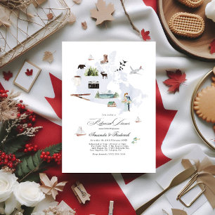 Convites Janto de Ensaio de Casamento de Destino do Canadá