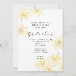 Convites Janto de Ensaio de Casamento de Disias Amarelas Pa