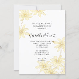 Convites Janto de Ensaio de Casamento de Disias Amarelas Pa