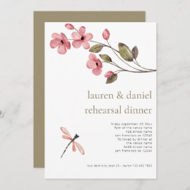 Convites Janto de Ensaio de Casamento de Dragonfly Wildflow