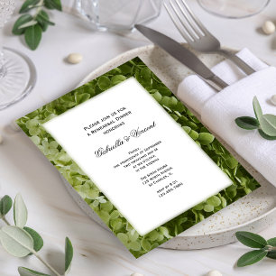 Convites Janto de Ensaio de Casamento de Flores de Hydrange