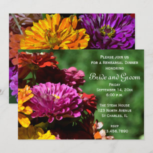Convites Janto de Ensaio de Casamento de Flores do Jardim Z