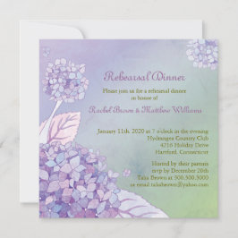 Convites Janto de Ensaio de Casamento de Hydrangea