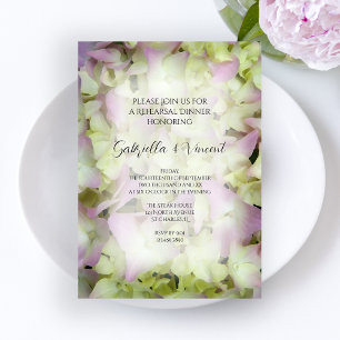 Convites Janto de Ensaio de Casamento de Hydrangea Quase Ro