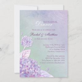 Convites Janto de Ensaio de Casamento de Jardim Hydrangea