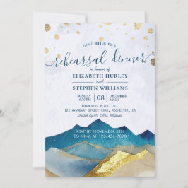 Convites Janto de Ensaio de Casamento de Montanhas Douradas