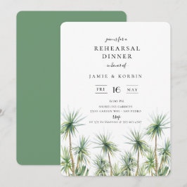 Convites Janto de Ensaio de Casamento de Palmeiras Rustic I