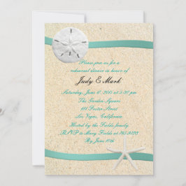 Convites Janto de Ensaio de Casamento de Praia do Dólar de 