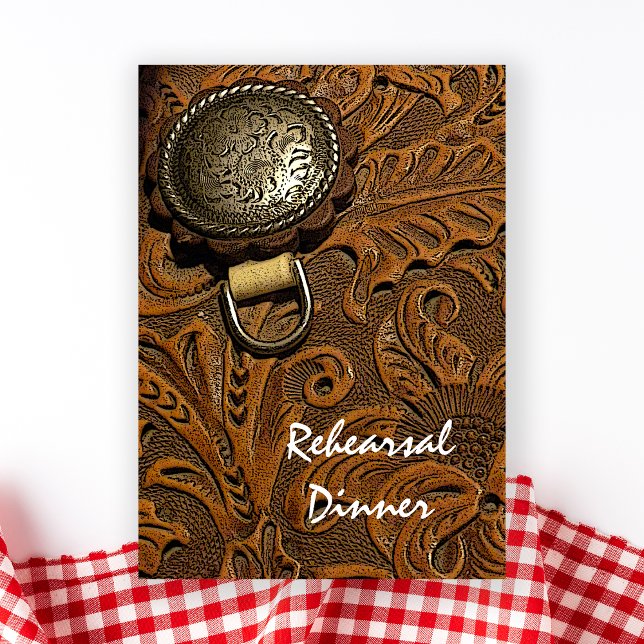 Convites Janto de Ensaio de Casamento de Saddle Ocidental B (Criador carregado)