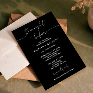 Convites Janto de Ensaio de Casamento de Script Minimalista