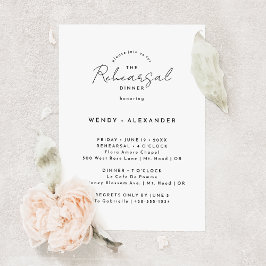 Convites Janto de Ensaio de Casamento de Script Moderno Bra