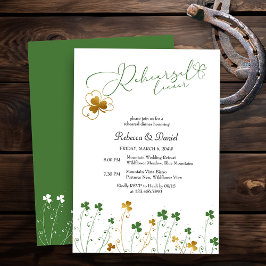 Convites Janto de Ensaio de Casamento de Shamrock Wildflowe