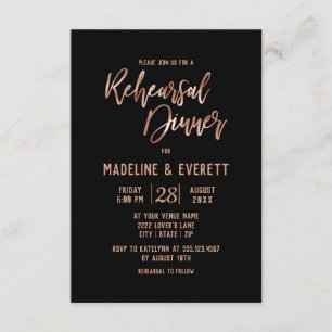 Convites Janto de Ensaio de Casamento de Tipografia Dourada