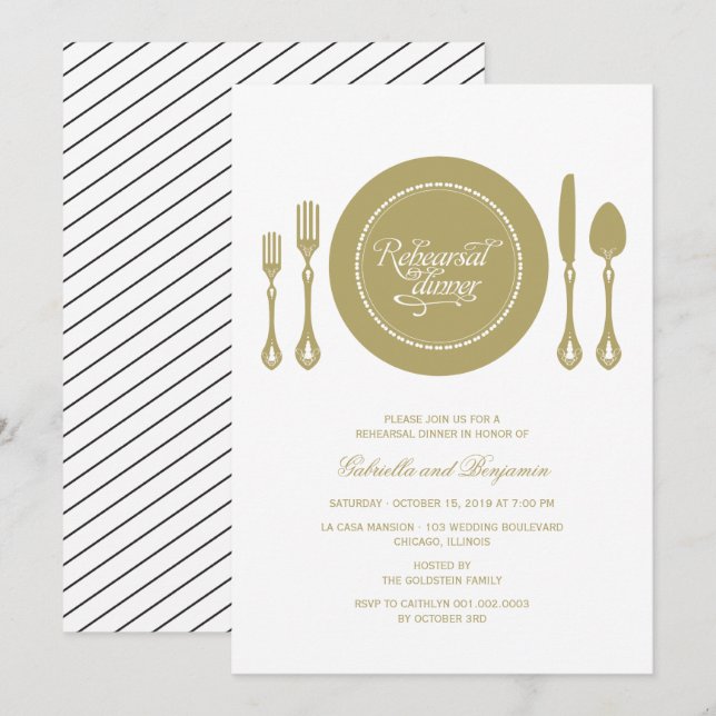 Convites Janto de Ensaio de Casamento do Local Elegante (Frente/Verso)