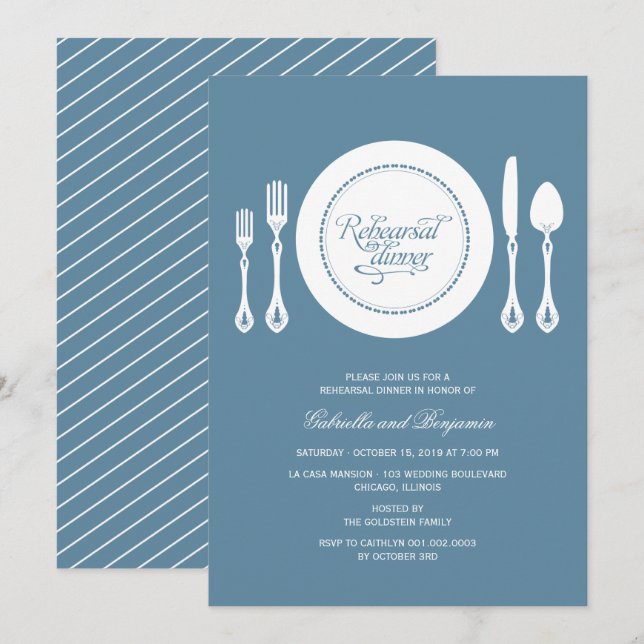 Convites Janto de Ensaio de Casamento do Local Elegante (Frente/Verso)