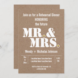 Convites Janto de ensaio de casamento do Sr. & Sra. Typogra