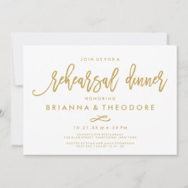 Convites Janto de ensaio de casamento Dourado com letra Chi