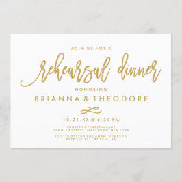 Convites Janto de ensaio de casamento Dourado com letra Chi