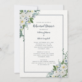 Convites Janto De Ensaio De Casamento Elegant Floral Chic C