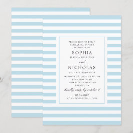 Convites Janto de ensaio de casamento em faixas náuticas az