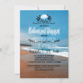 Convites Janto de ensaio de casamento em praia