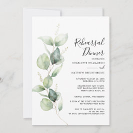 Convites Janto de ensaio de Casamento Eucalyptus Greenery