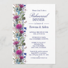 Convites Janto de Ensaio de Casamento Floral com Thistle Es
