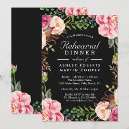 Convites Janto de Ensaio de Casamento Floral Cor-de-Rosa Mo