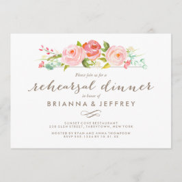 Convites Janto de Ensaio de Casamento Floral de rosa Garden