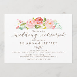 Convites Janto de Ensaio de Casamento Floral de rosa Garden