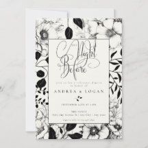 Janto de Ensaio de Casamento Floral Negro