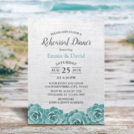 Convites Janto de Ensaio de Casamento Floral Russo Suculent