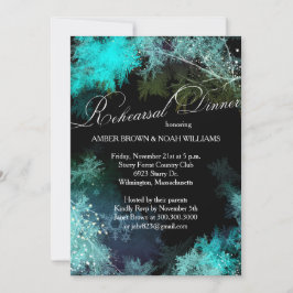 Convites Janto de Ensaio de Casamento Florestal de Noite