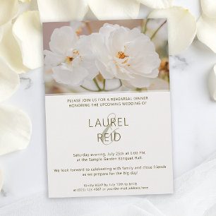 Convites Janto de Ensaio de Casamento Fotográfico de Rosas 