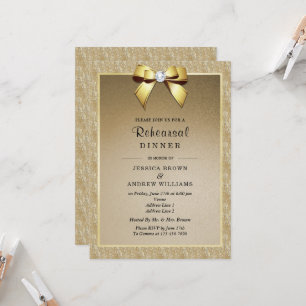 Convites Janto de Ensaio de Casamento Gem Dourado e Na moda