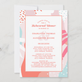 Convites Janto de ensaio de casamento moderno Artsy Diverti