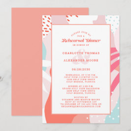 Convites Janto de ensaio de casamento moderno Artsy Diverti