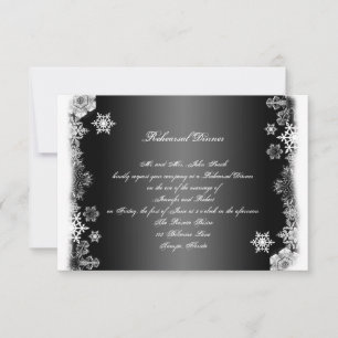 Convites Janto de Ensaio de Casamento Negro e Branco