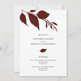 Convites Janto de ensaio de Casamento outono de aquarela