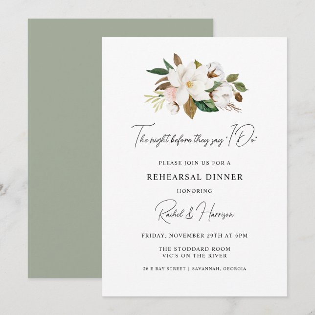 Convites Janto de ensaio de casamento personalizado (Frente/Verso)